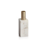 Malakai Rectangular Marble Candle Holders, Set of 2