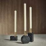 Malakai Rectangular Marble Candle Holders, Set of 2
