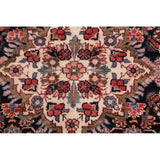 Malayer Hamedan Handmade Vintage Traditional Persian Wool Rug - 13'7" x 3'6" runner