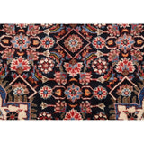 Malayer Hamedan Handmade Vintage Traditional Persian Wool Rug - 13'7" x 3'6" runner