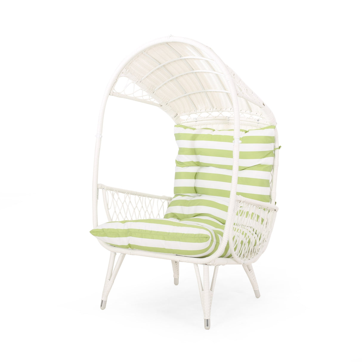 Malia Outdoor Cushioned Wicker Basket Chair by Christopher Knight Home - 32.50" W x 36.50" D x 56.75" H