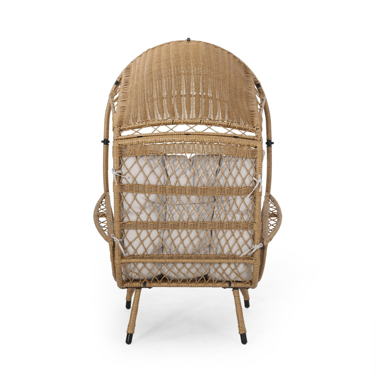 Malia Outdoor Cushioned Wicker Basket Chair by Christopher Knight Home - 32.50" W x 36.50" D x 56.75" H
