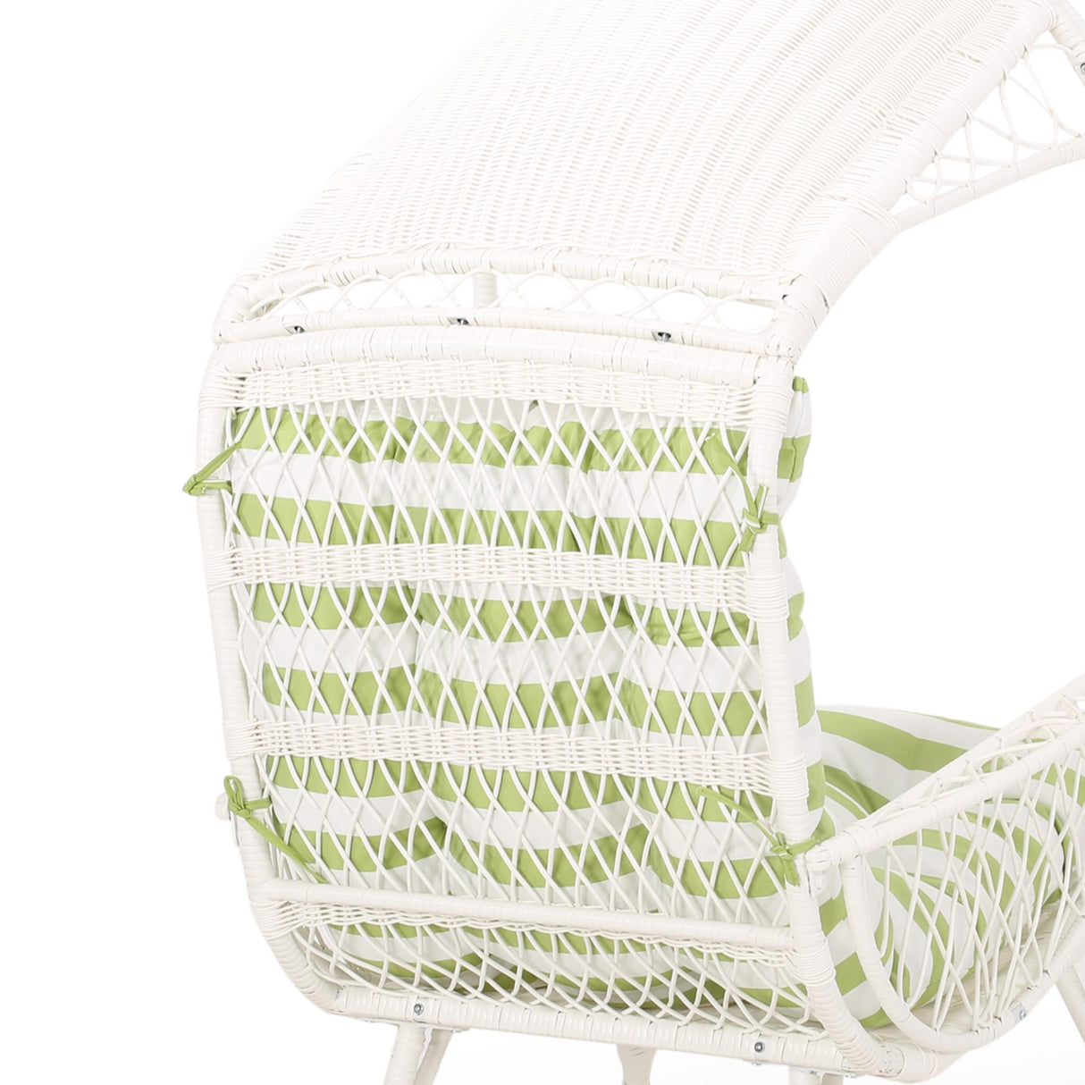 Malia Outdoor Cushioned Wicker Basket Chair by Christopher Knight Home - 32.50" W x 36.50" D x 56.75" H
