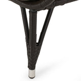 Malia Outdoor Cushioned Wicker Basket Chair by Christopher Knight Home - 32.50" W x 36.50" D x 56.75" H