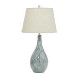 Malibu Glazed Ceramic Contemporary Table Lamps (Set of 2)