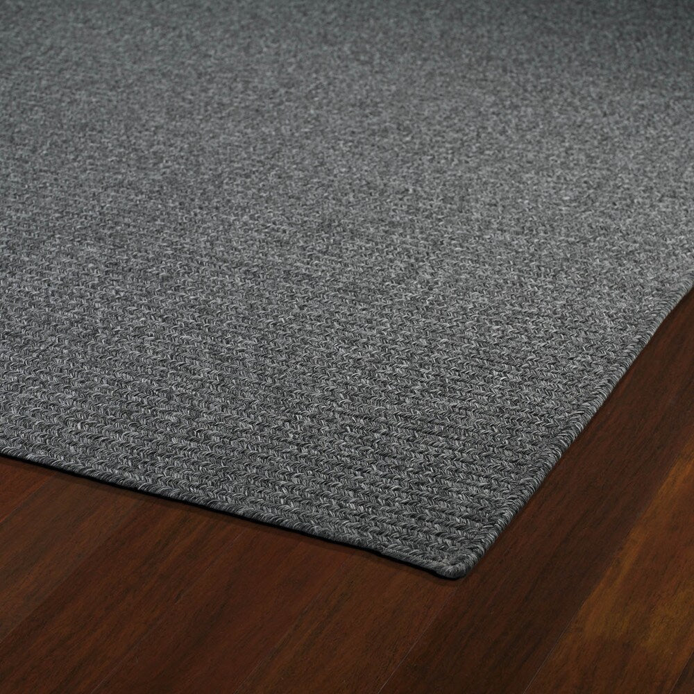 Malibu Indoor/Outdoor Woven Charcoal Rug (2'0 x 3'0) - 2' x 3'