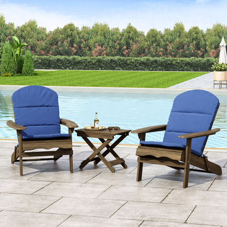 Malibu Outdoor 2 Seater Acacia Wood Chat Set with Water Resistant Cushions by Christopher Knight Home