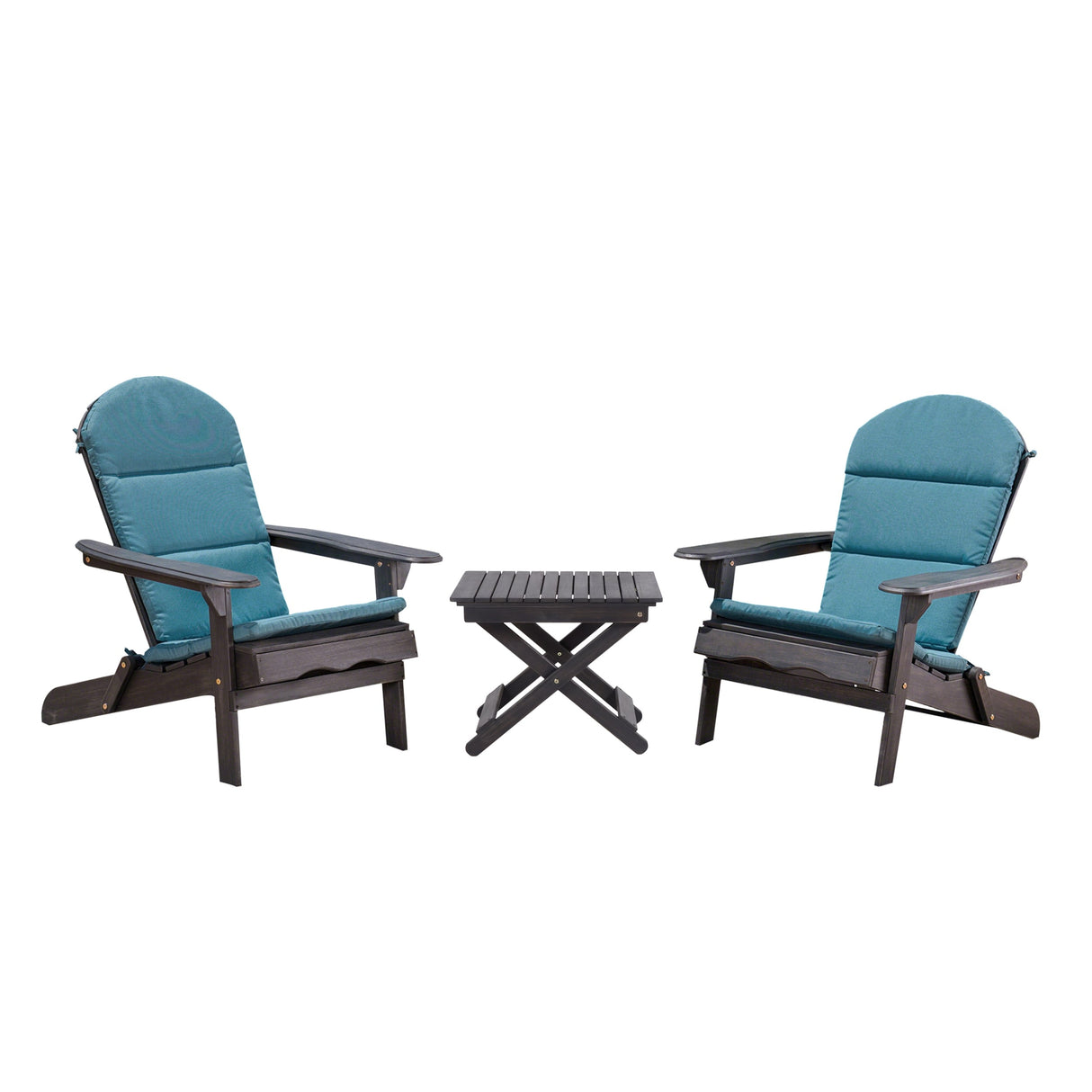 Malibu Outdoor 2 Seater Acacia Wood Chat Set with Water Resistant Cushions by Christopher Knight Home