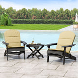 Malibu Outdoor 2 Seater Acacia Wood Chat Set with Water Resistant Cushions by Christopher Knight Home
