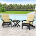 Malibu Outdoor 2 Seater Acacia Wood Chat Set with Water Resistant Cushions by Christopher Knight Home