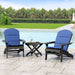 Malibu Outdoor 2 Seater Acacia Wood Chat Set with Water Resistant Cushions by Christopher Knight Home