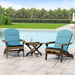 Malibu Outdoor 2 Seater Acacia Wood Chat Set with Water Resistant Cushions by Christopher Knight Home