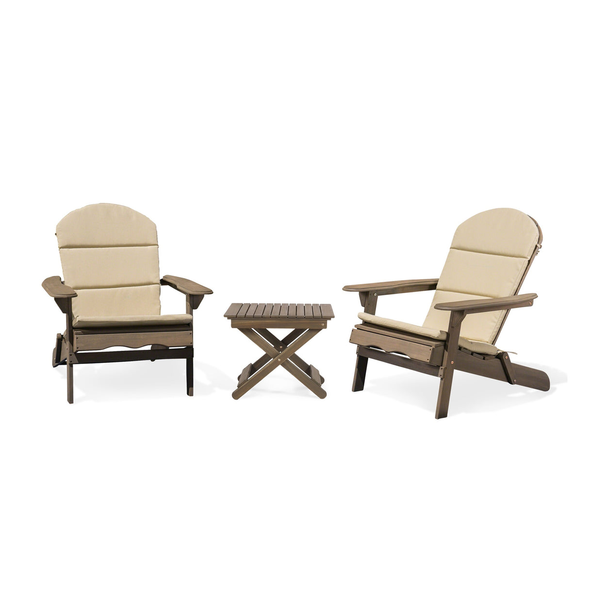 Malibu Outdoor 2 Seater Acacia Wood Chat Set with Water Resistant Cushions by Christopher Knight Home