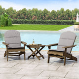 Malibu Outdoor 2 Seater Acacia Wood Chat Set with Water Resistant Cushions by Christopher Knight Home