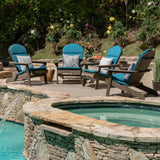 Malibu Outdoor Wood Folding Adirondack Chairs (Set of 4) by Christopher Knight Home