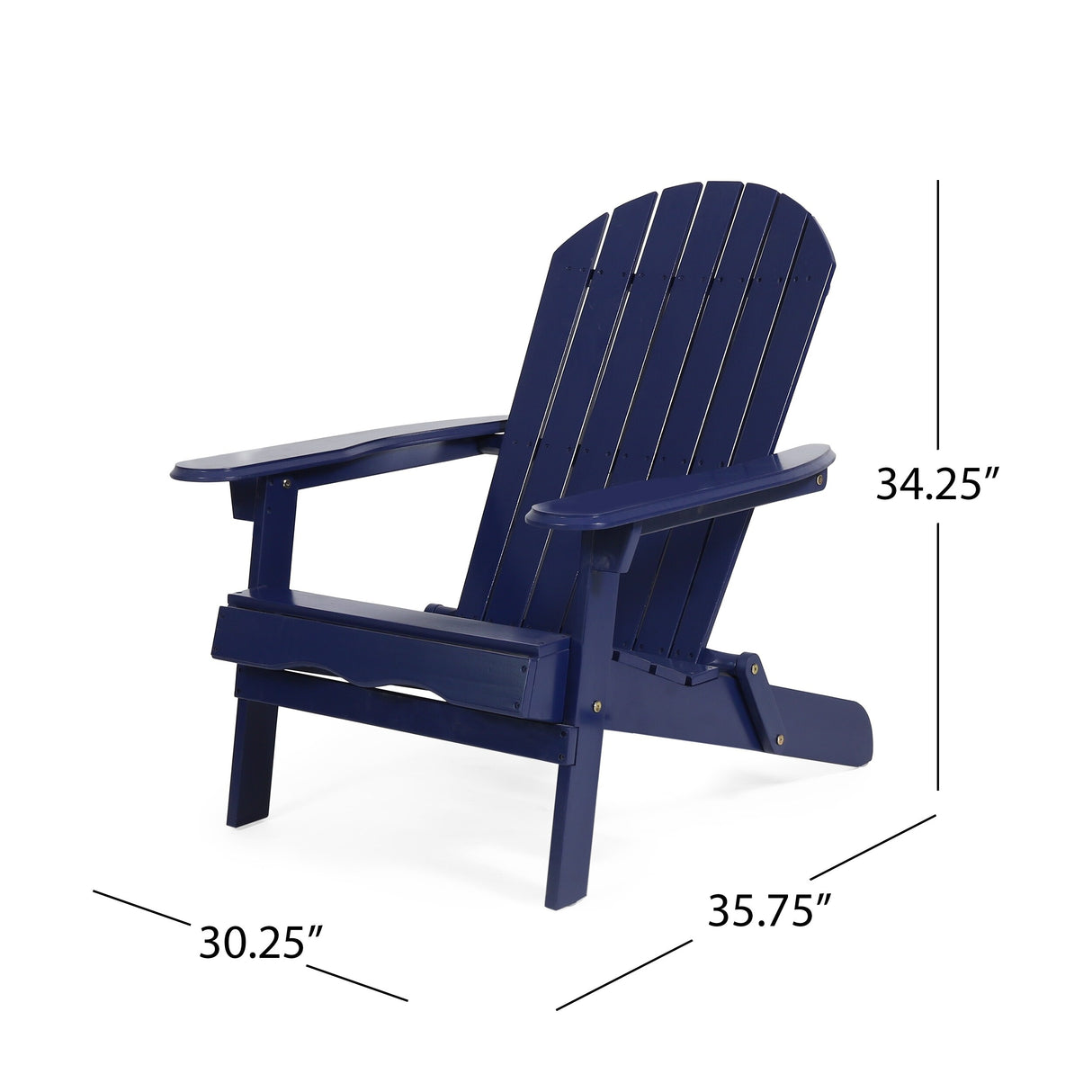 Malibu Outdoor Acacia Wood Folding Adirondack Chairs with Cushions (Set of 4) by Christopher Knight Home