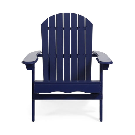 Malibu Outdoor Acacia Wood Folding Adirondack Chairs with Cushions (Set of 4) by Christopher Knight Home
