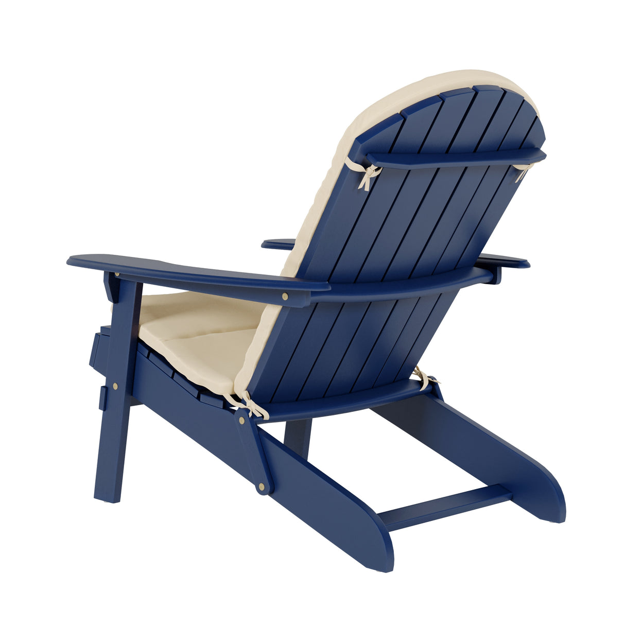 Malibu Outdoor Acacia Wood Folding Adirondack Chairs with Cushions (Set of 4) by Christopher Knight Home