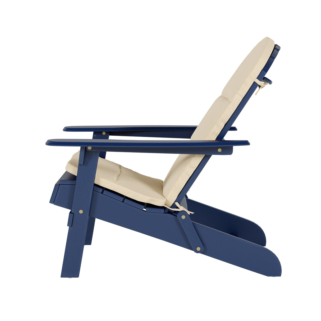 Malibu Outdoor Acacia Wood Folding Adirondack Chairs with Cushions (Set of 4) by Christopher Knight Home