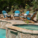 Malibu Outdoor Adirondack Chair Cushion (Set of 4) by Christopher Knight Home
