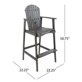 Malibu Outdoor Wood Acacia Barstool (Set of 2) by Christopher Knight Home