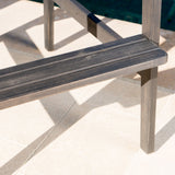 Malibu Outdoor Wood Acacia Barstool (Set of 2) by Christopher Knight Home