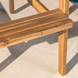 Malibu Outdoor Wood Acacia Barstool (Set of 2) by Christopher Knight Home