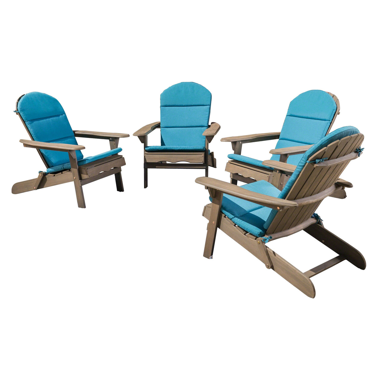 Malibu Outdoor Wood Folding Adirondack Chairs (Set of 4) by Christopher Knight Home