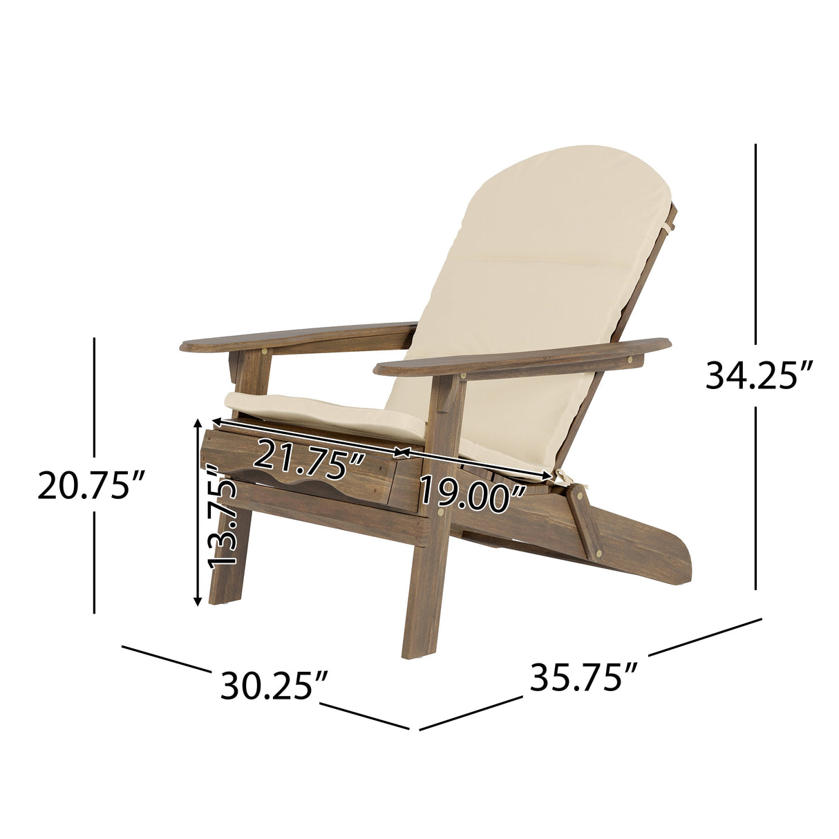 Malibu Outdoor Wood Folding Adirondack Chairs (Set of 4) by Christopher Knight Home