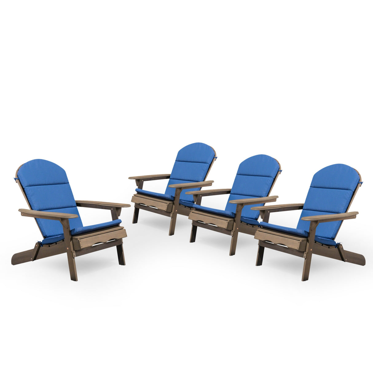Malibu Outdoor Wood Folding Adirondack Chairs (Set of 4) by Christopher Knight Home