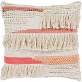 Malin Hand Woven Boho Fringe 20-inch Poly or Down Throw Pillow