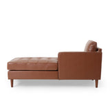Malinta Contemporary Tufted Chaise Lounge by Christopher Knight Home - 66.75" L x 31.50" W x 33.00" H