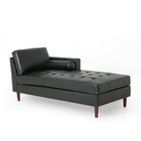 Malinta Contemporary Tufted Chaise Lounge by Christopher Knight Home - 66.75" L x 31.50" W x 33.00" H