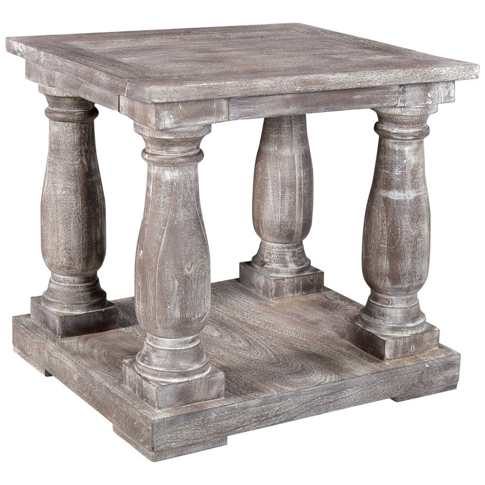 Maliyah Collection - Pedestial End Table - 24'' H x 22'' W x 26'' D