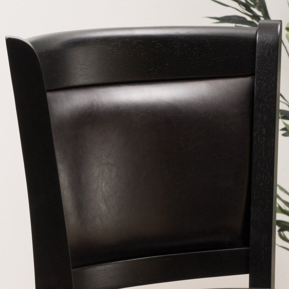 Mallik 43-inch Bonded Leather Swivel Backed Bar Stool by Christopher Knight Home