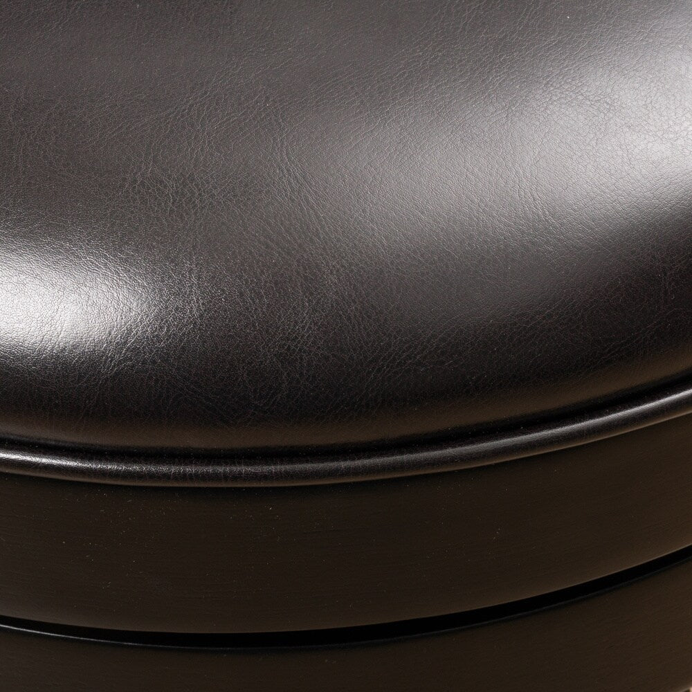 Mallik 43-inch Bonded Leather Swivel Backed Bar Stool by Christopher Knight Home