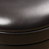 Mallik 43-inch Bonded Leather Swivel Backed Bar Stool by Christopher Knight Home