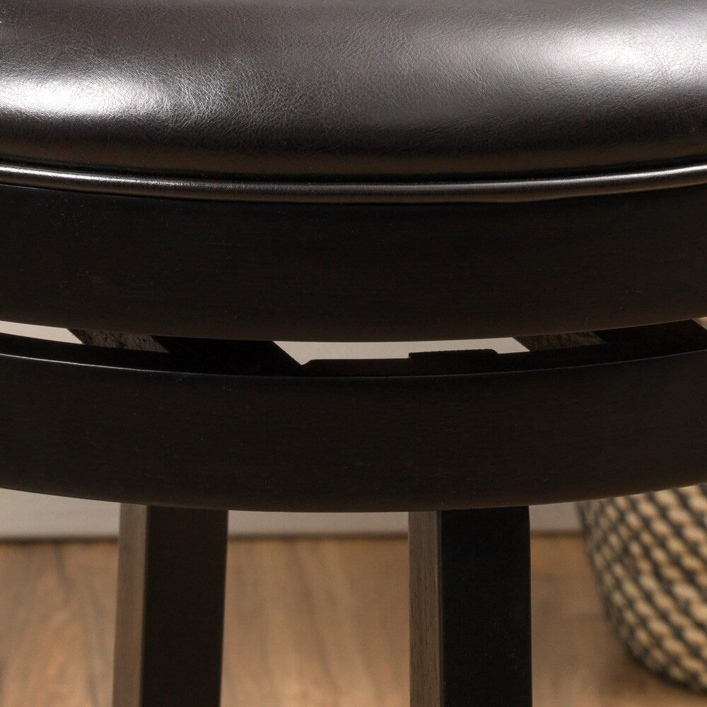 Mallik 43-inch Bonded Leather Swivel Backed Bar Stool by Christopher Knight Home