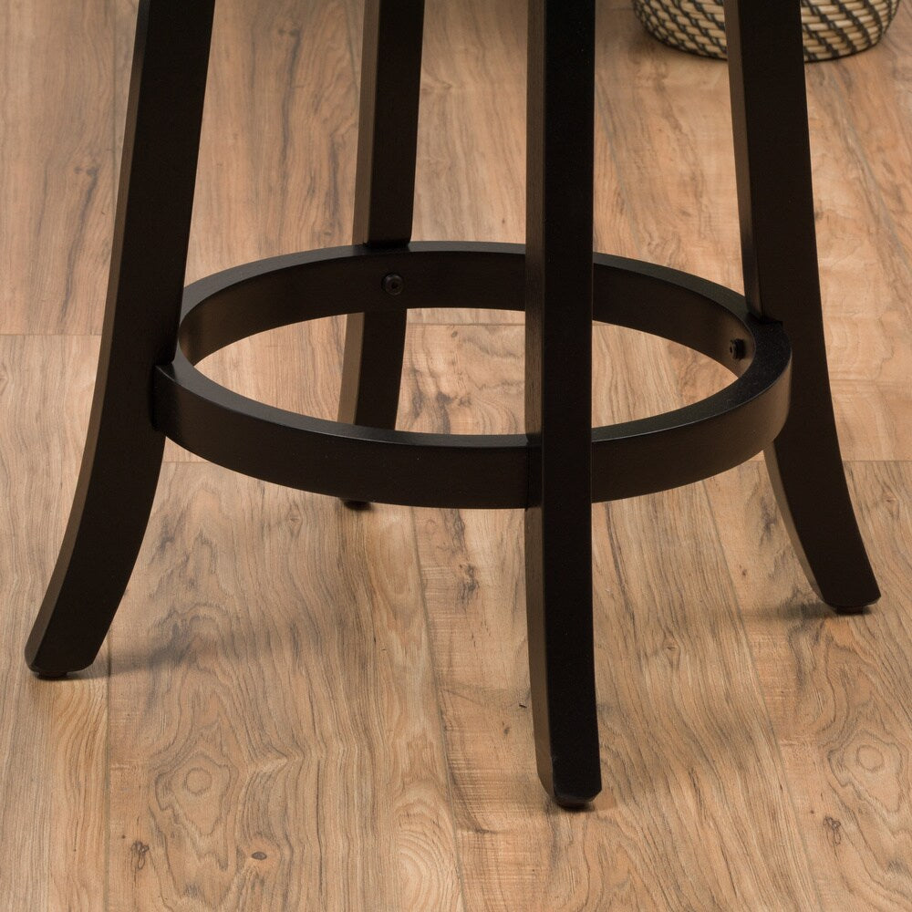 Mallik 43-inch Bonded Leather Swivel Backed Bar Stool by Christopher Knight Home