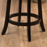 Mallik 43-inch Bonded Leather Swivel Backed Bar Stool by Christopher Knight Home