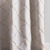 Mallorca Embroidery Back Tab Curtain Panel Pair