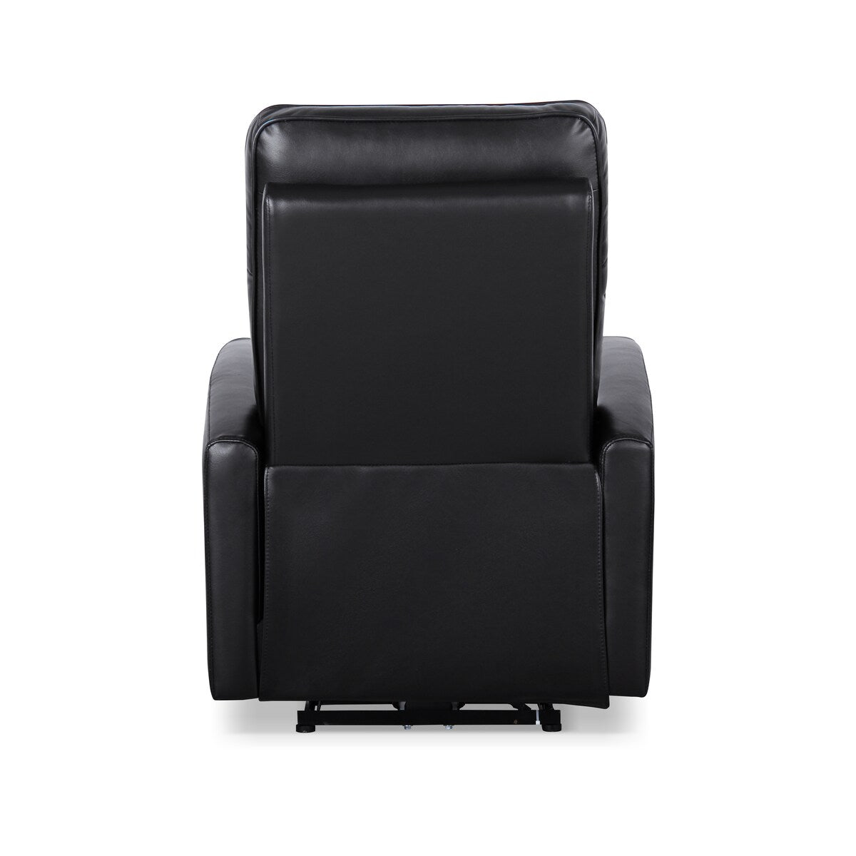 Malmo Leather/Vinyl Power Recliner with USB Port in Black