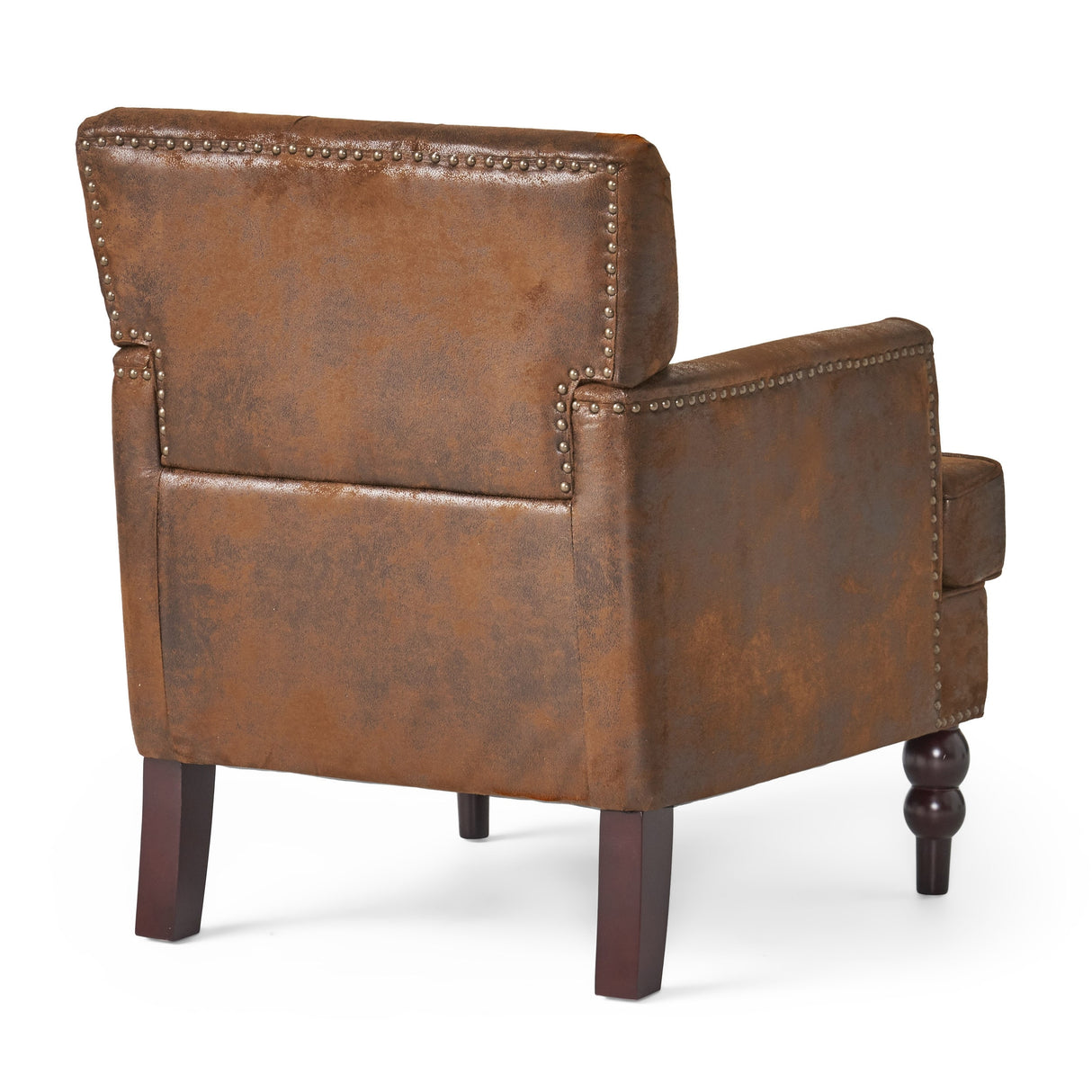 Malone Brown Espresso Tufted Club Chair by Christopher Knight Home