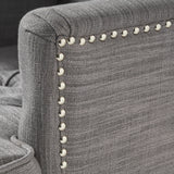 Malone Charcoal Grey Club Chair by Christopher Knight Home