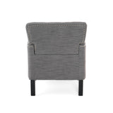 Malone Charcoal Grey Club Chair by Christopher Knight Home