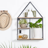 Malroy Hut Shaped Floating Wall Shelf - 21 x 14 x 4.75