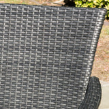 Malta Outdoor 4-piece Wicker Chat Set with Cushions by Christopher Knight Home