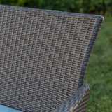 Malta Outdoor 4-piece Wicker Chat Set with Cushions by Christopher Knight Home
