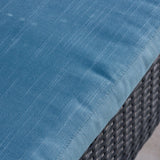 Malta Outdoor 4-piece Wicker Chat Set with Cushions by Christopher Knight Home
