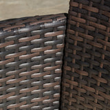 Malta Outdoor 4-piece Wicker Chat Set with Cushions by Christopher Knight Home